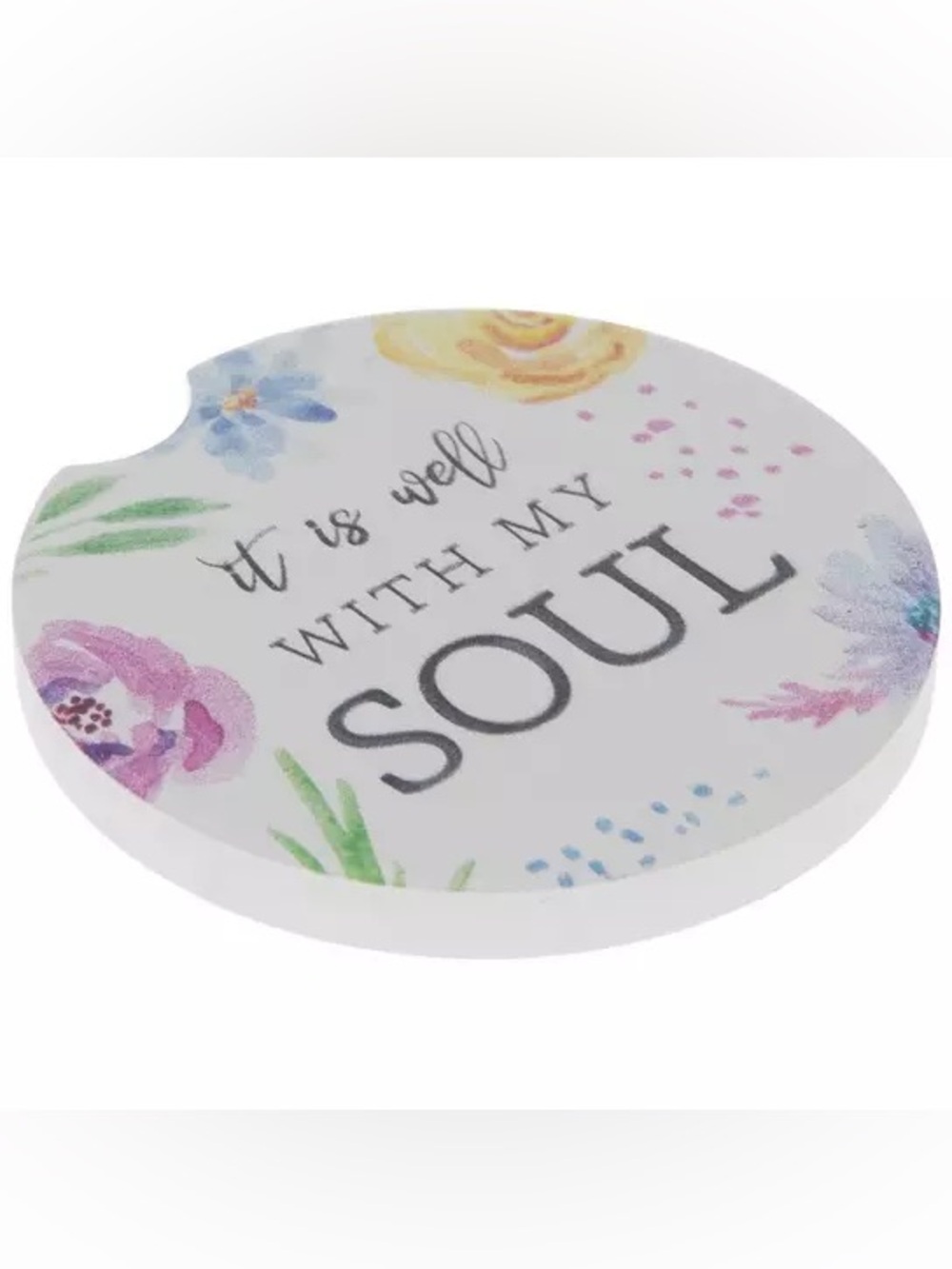 (2) It Is Well With My Soul Car Coaster